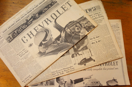 １９３０年代のアメリカの新聞 | アンティークマーケット吹上