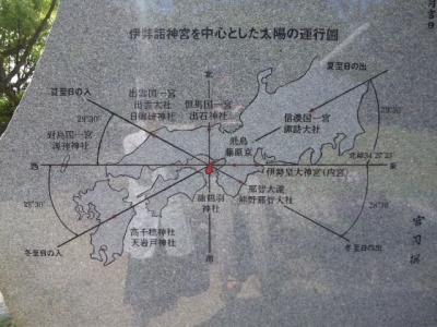 伊弉諾神宮太陽石碑