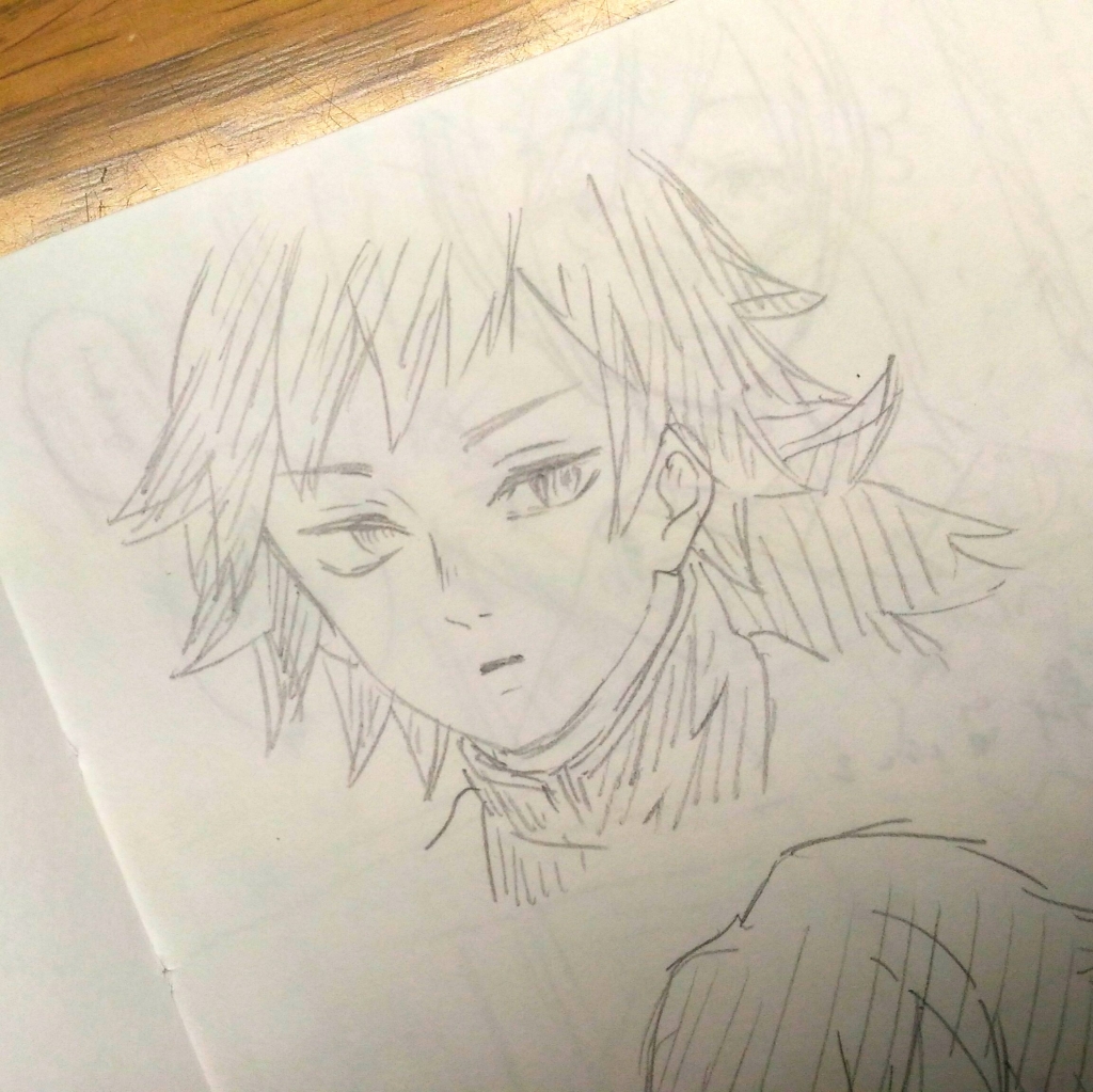 鬼滅の刃の冨岡義勇らくがき | SENPAI 【保証書付】 落書き冨岡義勇 キャラクターグッズ