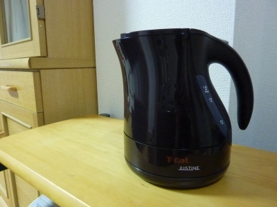 電子ケトルのジャスティンちゃん