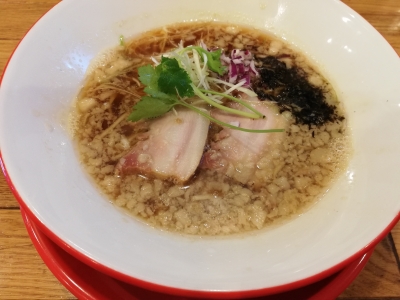 限定の背油サバ煮干900円