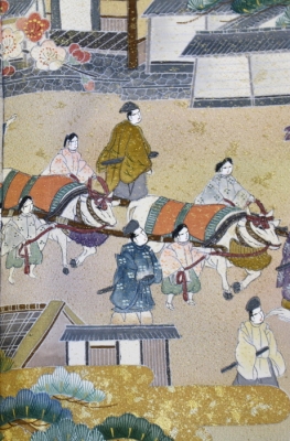 平安絵巻の色留袖-02 | 店主のブログ｜横浜市の着物と男着物専門店のぐ