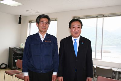 野田元総理と当社社長