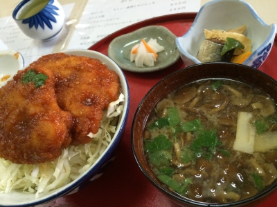 ソース鶏カツ丼セット
