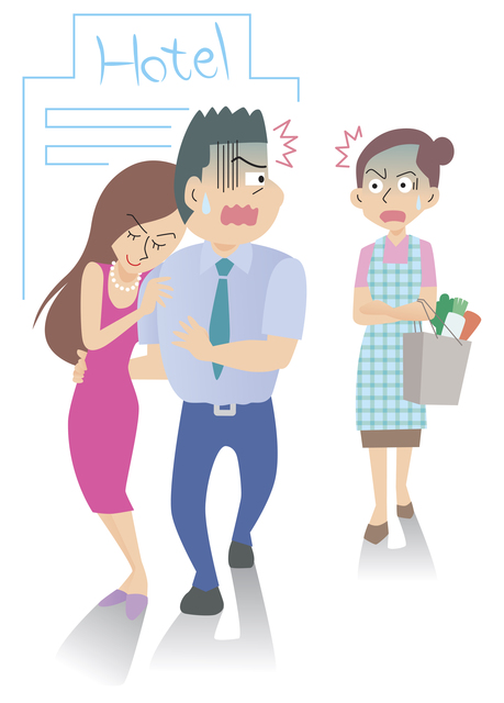 夫の不倫は許されない