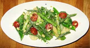 色々野菜のサラダ シェーブルチーズのヴィネグレット