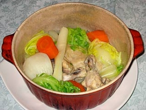 プロポ(鶏腿肉の水炊き)