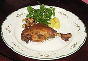 鴨 腿肉のコンフィー