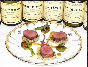 仔羊の背肉のロースト ジュ・ダニョー。トリュフ風味のじゃがいものピュレを添えて