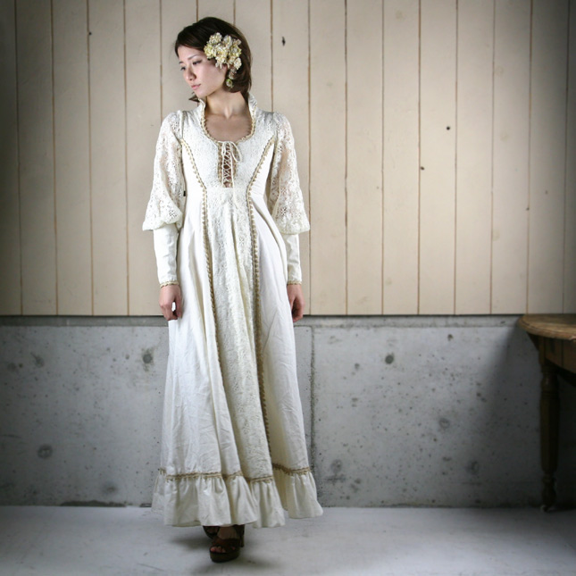 GUNNE SAX vintage ドレスワンピース 生成り- GUNNE SAX vintage ドレスワンピース 生成り-