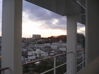 病室からの夕焼け