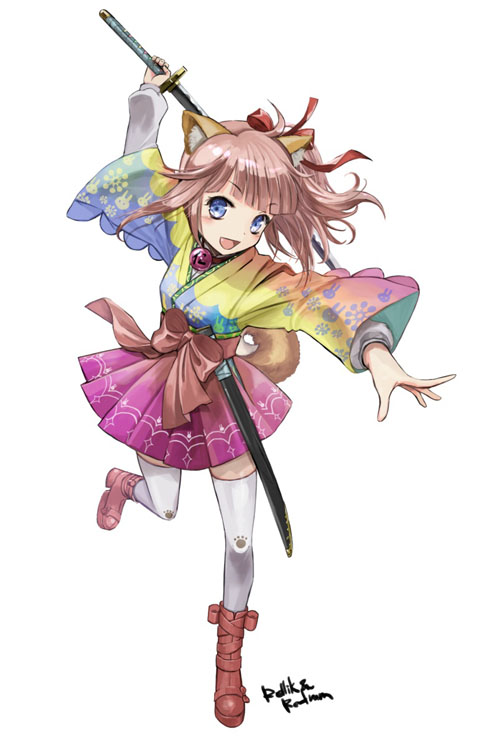 ひなビタ♪】八犬士芽兎めう+霜月凛を描いてみる。 | RELLIK and