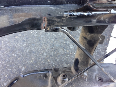 ジャイロXのフレーム補強 | old_kpの日記