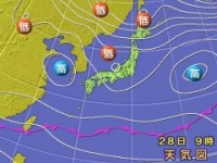 朝9時の天気図