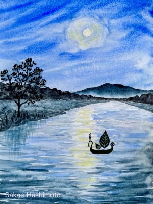 水彩画 タイトル【 鴨 】鳥の羽に鴨の絵が描かれてます。壁掛け額装 直筆サイン 水彩画 タイトル【 鴨 】鳥の羽に鴨の絵が描かれてます。壁掛け