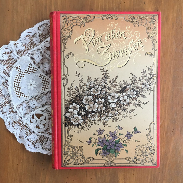 スミレの美しい表紙の古書 | フランス雑貨&アンティーク、ハンドメイド