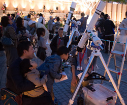星空観望会の様子