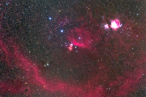 オリオン座の星雲