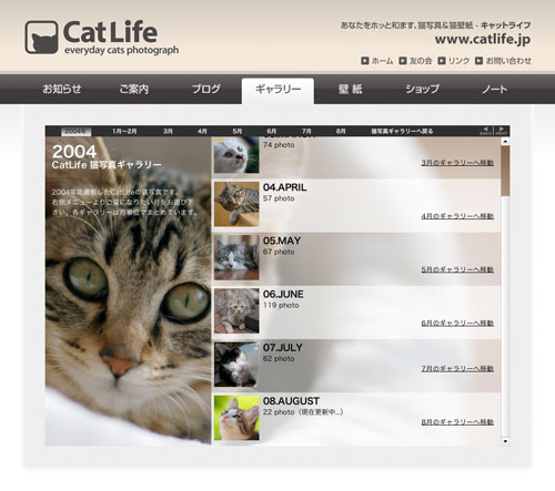 猫写真ギャラリー2004