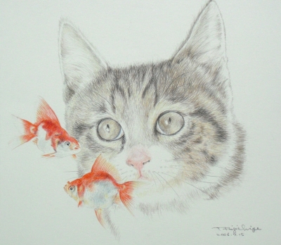 藤重日生が描く猫絵のどれが好きですか 藤重日生の 猫絵 と 猫絵手紙