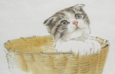 リアルな猫の絵手紙は可愛い猫絵ばかりです 藤重日生の 猫絵 と 猫絵手紙