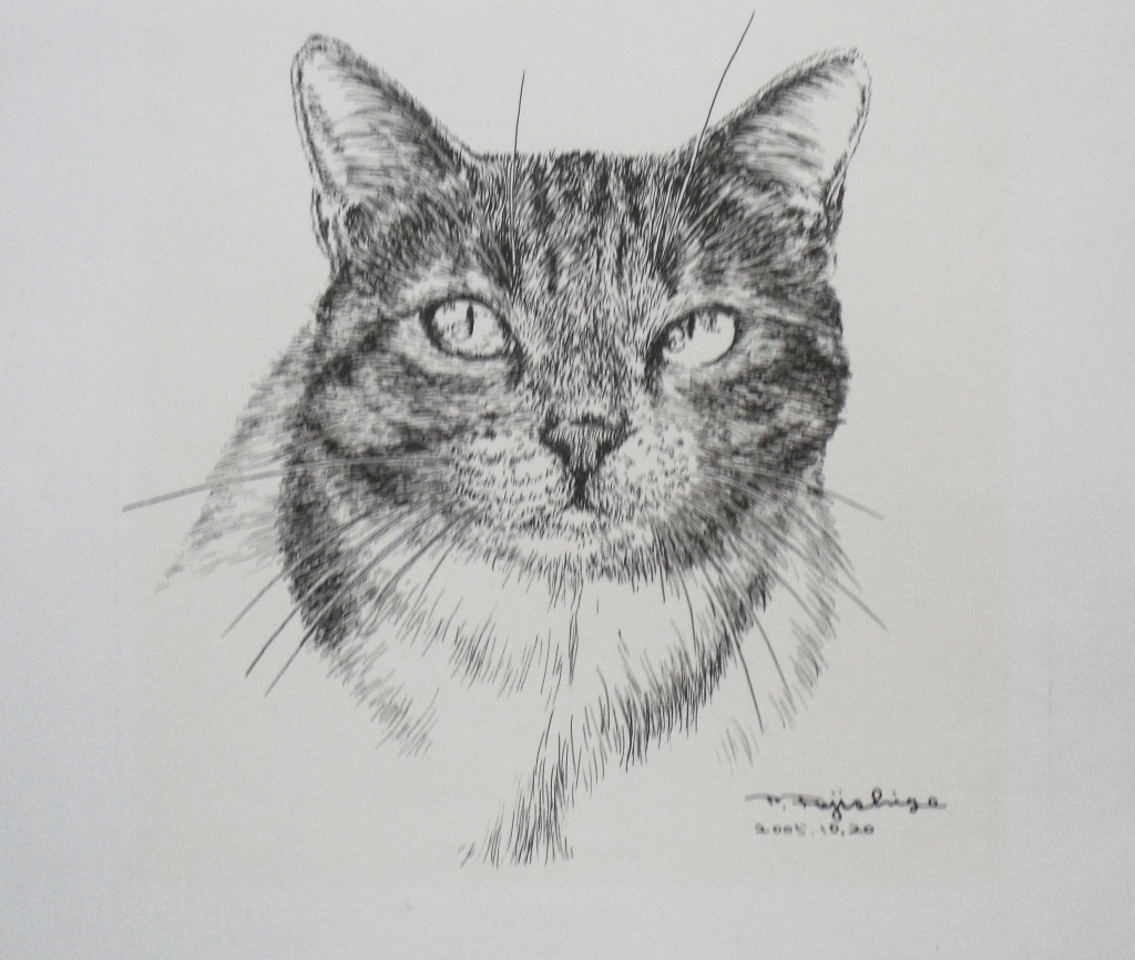 藤重日生の「ねこの絵手紙・絵手紙・感字の手紙」 | 藤重日生の「猫絵