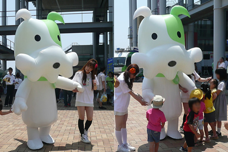 テレビ岸和田 イベント様子 着ぐるみデビュー イラストレーターあきんこのブログ