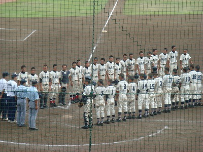 試合終了後のあいさつ