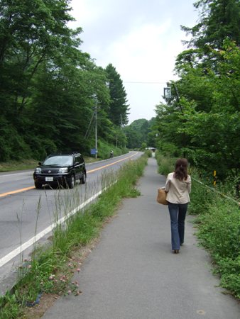 歩いてみる