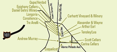 Los Olivos Map