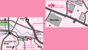 カフェ&ドッグス バウアイズ地図