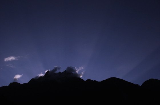 Sun Rise from Mountain
