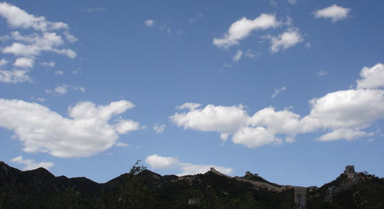 Great Wall in tha sky