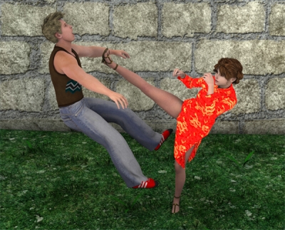 3Dチャイナドレス
