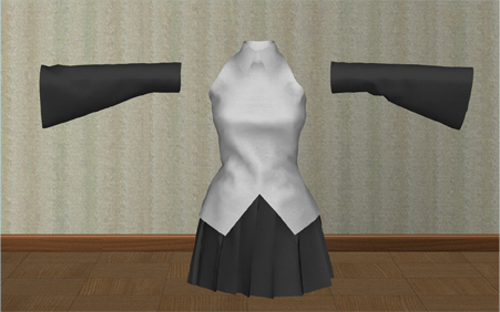 初音ミクのブラウス3Dモデル