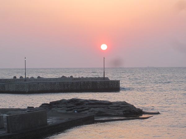 本日の夕陽