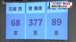 菅新総裁に県民の声(チューリップ)