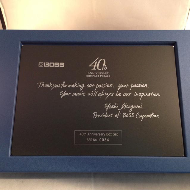 BOSS/40TH ANNIVERSARY BOX SET BOX-40 | MIYAJI GUTARS KANDA ギター
