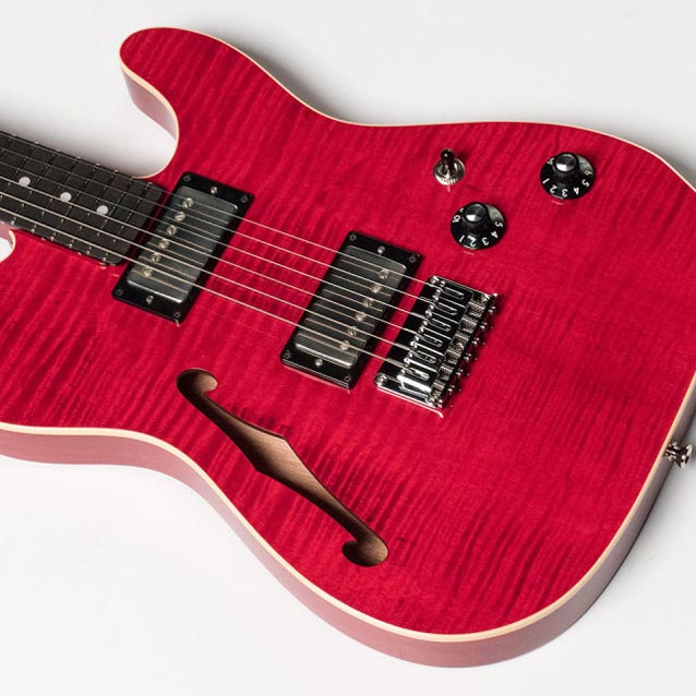 K.Nyui Custom Guitars/KN-TE Thinline CH (Cherry) w/ThroBak
