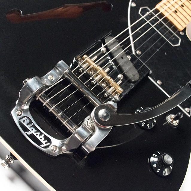 K.Nyui Custom Guitars/KN-TE Thinline (Black) w/Bigsby B5 Lollar