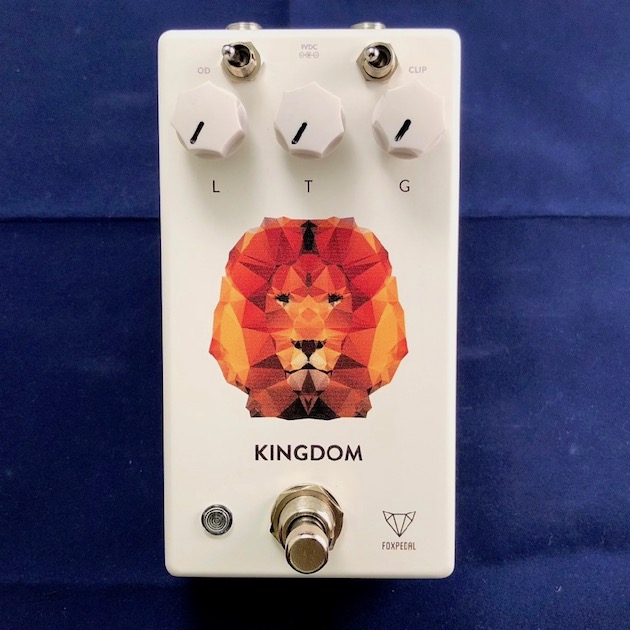 FOXPEDAL KINGDOM オーバードライブ　ギターエフェクター Foxpedal/Kingdom White Polygon Lion | MIYAJI GUTARS KANDA