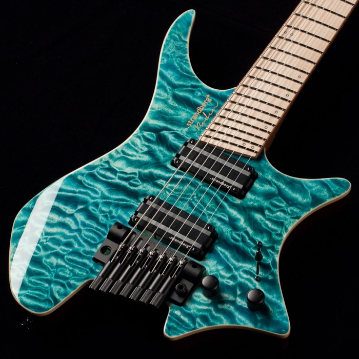 ギター Strandberg Boden J-Series J7 Boden J Artisan 7 Ebony Fullmoon Alexandrite Red