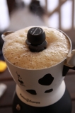 簡単に泡アワのカプチーノが完成するのだ♪