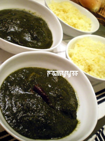 ほうれん草とモロヘイヤのカレー
