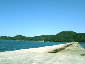 青い空と海。気持ちいい天気の中で