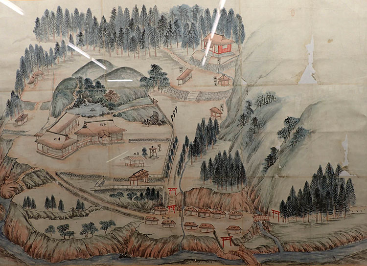 岳明泉寺絵図