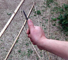 切り出しの握り方