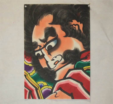 津軽凧絵 男大首1