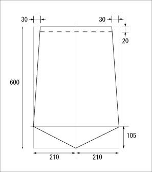 凧作り教室での凧図面