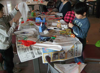 凧作り教室2012